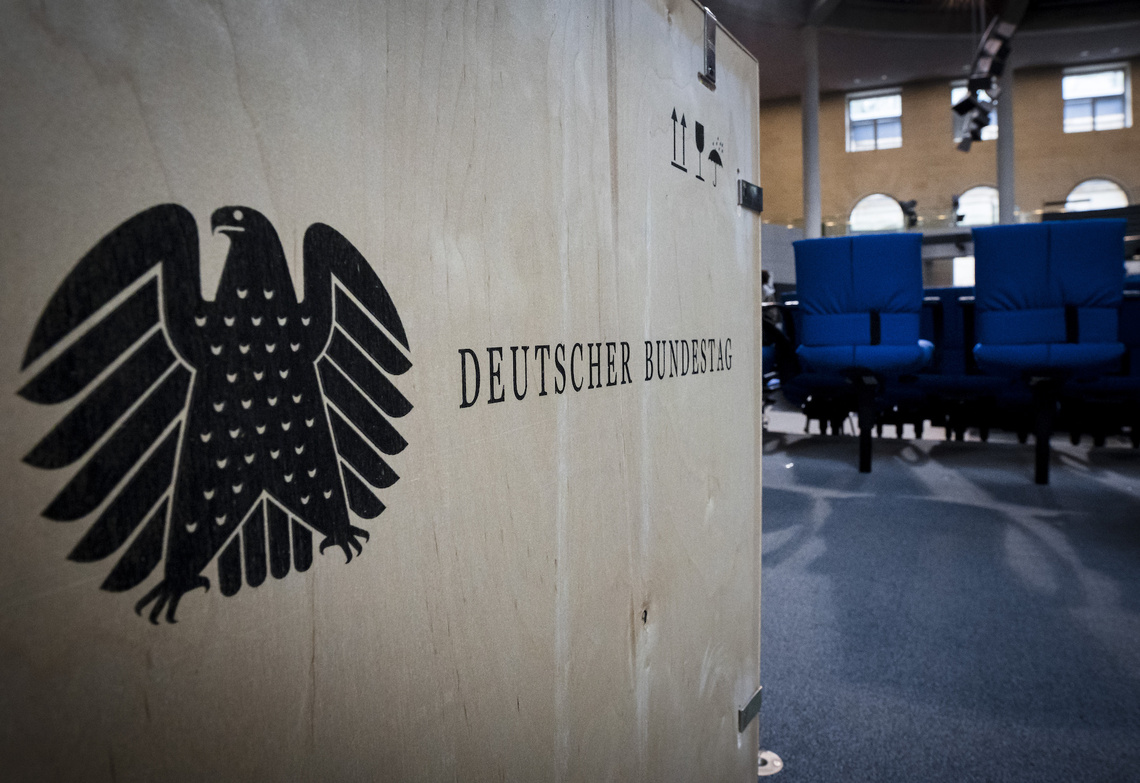 Sitzungssaal im Bundestag