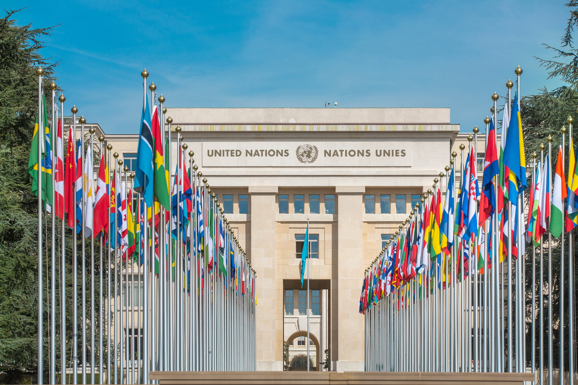 Gebäude der Vereinten Nationen in Genf