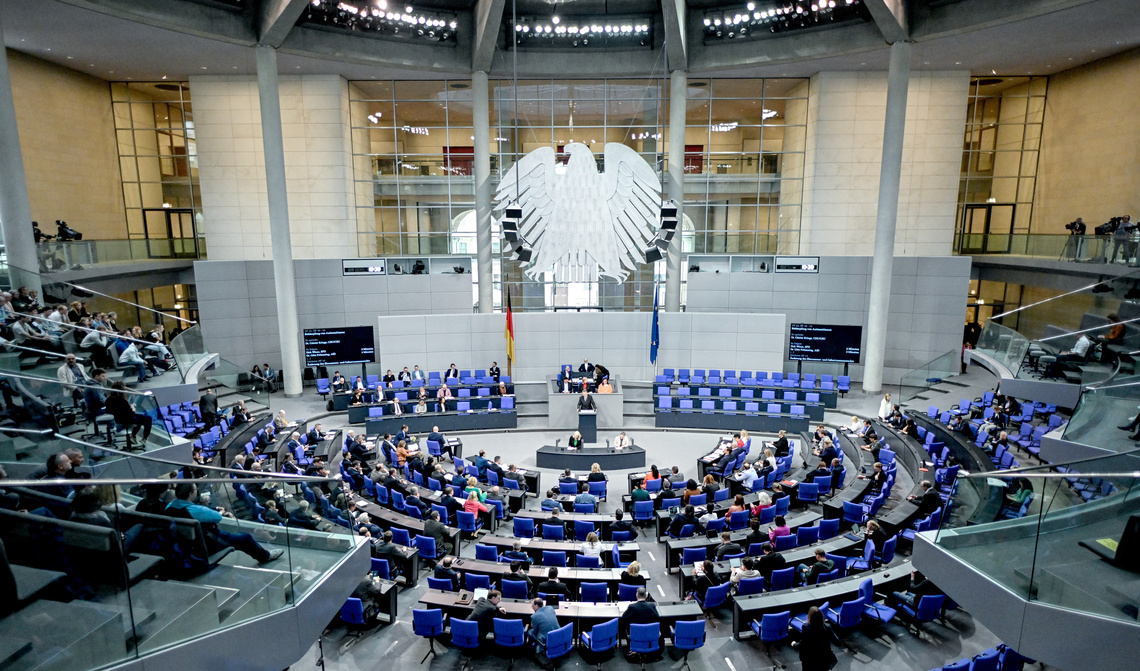 Sitzungssaal des Bundestages