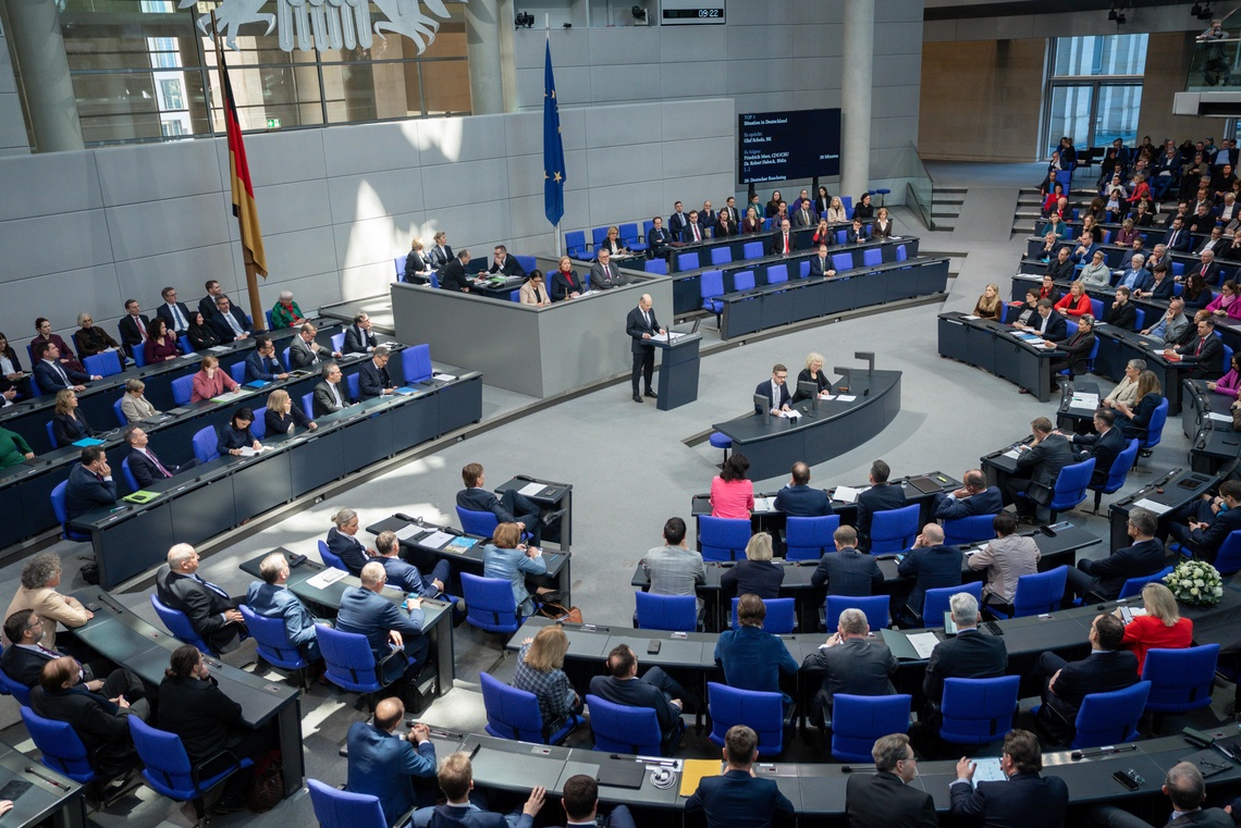 Blick in den Plenarsaal
